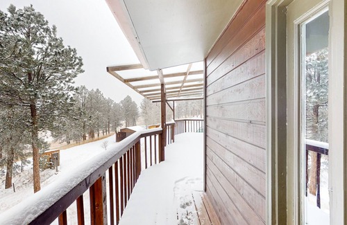 Custer Cabin | Stunning, custom-built mountain-top cabin with deck, wood stove, & streaming