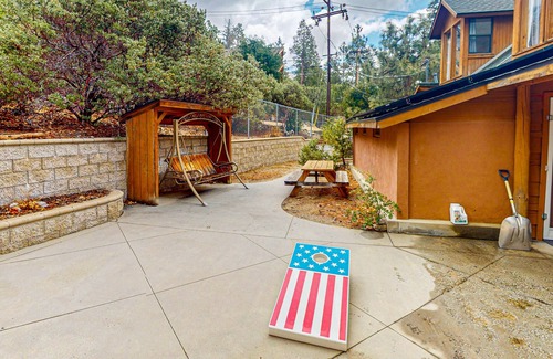 Fern Valley House | Stunning Fern Valley cabin with forest views & private hot tub - dog-friendly