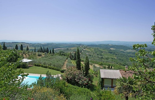 Magliano Villa | Stunning private villa with WIFI, A/C, pool, TV, balcony, panoramic view, close to Greve In Chianti