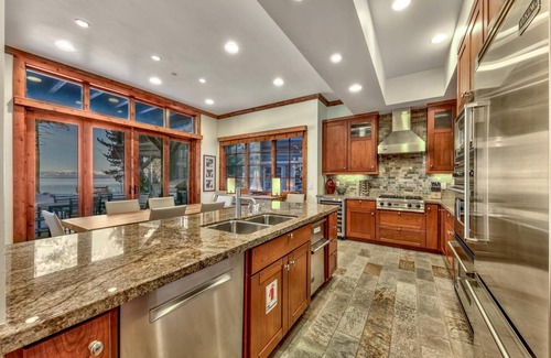 Sierra Shores Condo | Stunning Lakefront Views, Hot Tub, A/C, Gym, walk to Dining and shops