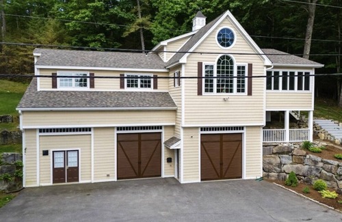 Moultonborough House | Stunning lakefront hideaway with water view, beach access & dock