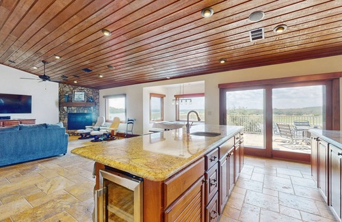 Spicewood House | Stunning lakefront home with balcony, AC, W/D, & incredible views