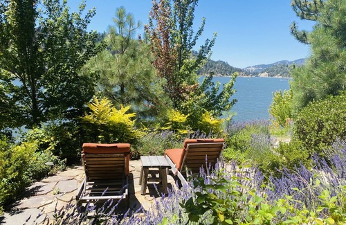 Boulder Bay House | Stunning Lakefront Home, Game Room, Hot Tub, Fire Pit, 100 ft. Beach, Deep Water