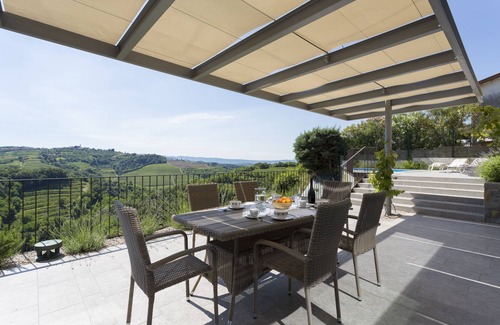Kozana Villa | Stunning Modern Villa Eva: Panoramic Views, Private Pool, and Tranquil Gardens