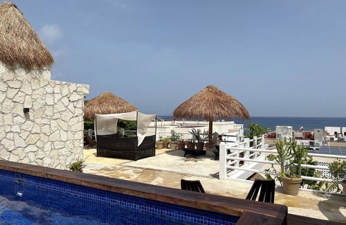 Colonia Centro Apartment | Stunning rooftop villa with ocean views