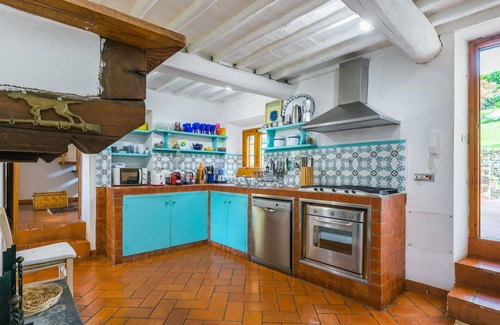 Greve in Chianti House | Stunning private villa for 8 people with WIFI, A/C, pool, TV, patio, panoramic view and parking