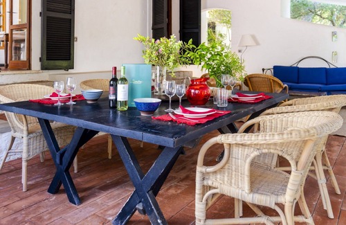 Porto Pinetto Villa | Stunning private villa for 10 guests with private pool, WIFI, TV, patio and panoramic view