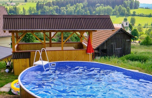 Haje nad Jizerou House | Stunning private villa with private pool, WIFI, TV, terrace, pets allowed, panoramic view, parking