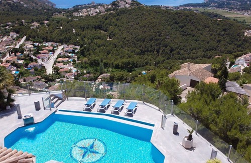 Teulada House | Stunning private villa for 8 guests with A/C, hot tub, private pool, WIFI, TV and terrace