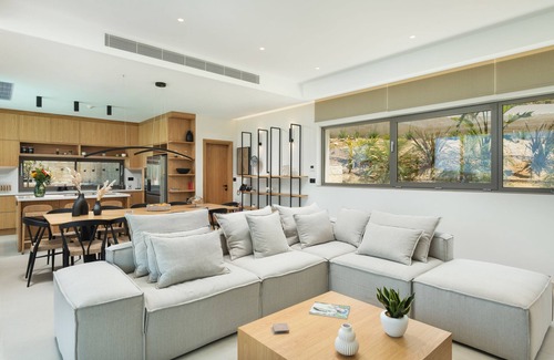 Stalos Villa | Stunning property with daily cleaning, sauna, gym, fire pit by etouri