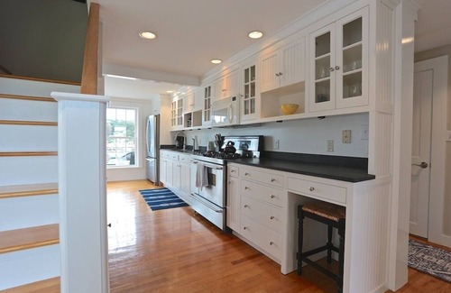 West Boothbay Harbor House | Stunning Renovated Waterfront Home with Private Deepwater Dock; Windows Galore!