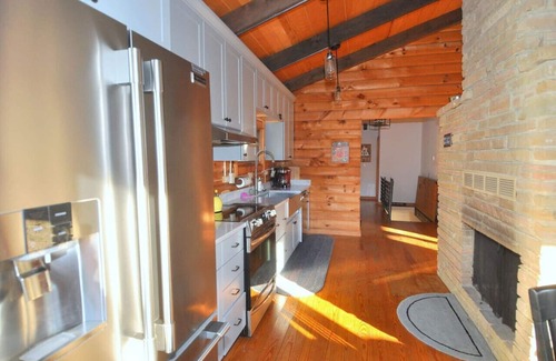 Great Cacapon Cabin | Stunning River View Log Cabin + 21 ac & EV CHR