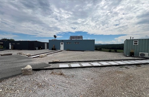 King's River Township Apartment | Stunning River View Shipping Container near Eureka Springs