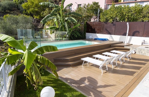 Cipressa Apartment | Stunning sea-view villa with two independent flats.