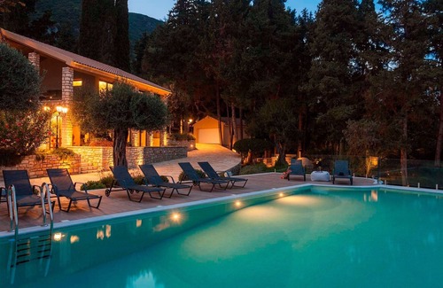 Dafnata Villa | Stunning Seafront Corfu Residence | Villa Serene | Private Heated Pool |.