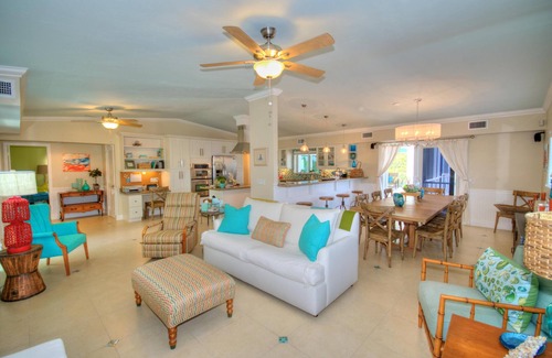 Anglers Park House | Stunning Three Level House on Key Largo Canal with a heated pool and roof deck.