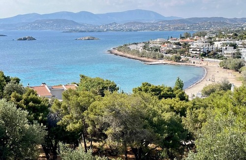 Saronida Apartment | Stunning View Seaside 1-Bed Apartment in Saronida