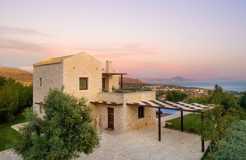 Atsipópoulon Villa | Stunning Views Stone Villa | Stoneville