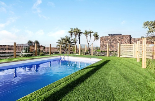 La Oliva Villa | Stunning Villa "Tranquila" with Sea View, Mountain View, Pool, Garden & Terrace
