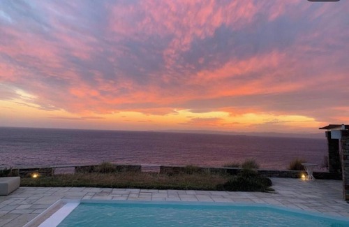 Kea House | Stunning villa with a pool and with a private beach in Kea, Cyclades.