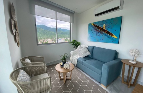 Santa Marta Condo | Stylish 2BR Apt in Pozos Colorados, 80m to Beach, Sleeps 6, Near Attractions