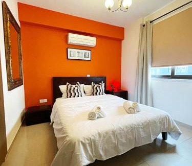 Larnaca City Centre Apartment | Stylish 2BR Apartment with Balcony and Parking near Saint Lazarus and Finikoudes Beach