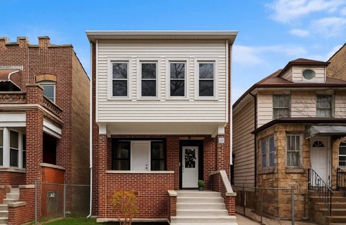 Kimball Apartment | Stylish 4BR/2BA Apartment with Office, Deck, Grill, and 2GB WiFi in Chicago!