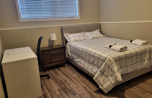 Saskatoon House | Stylish, Comfortable & Family-friendly 2Bdrm Suite: Double parking on property.
