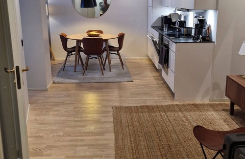 Kamppi Apartment | Stylish Downtown 2BR Flat with Sauna and Work Area
