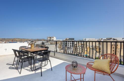 Bugibba Apartment | Stylish Side Seaview Penthouse By Quicktrips