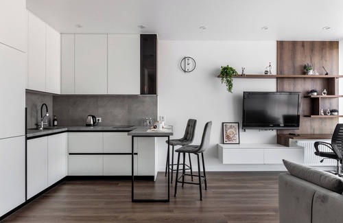 Pervomaysky District Apartment | Stylish studio near the National Library