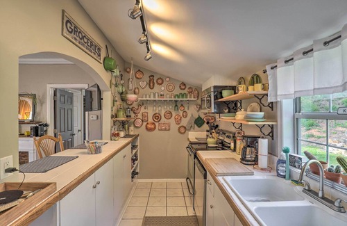Woodfin House | Stylish Woodfin Home w/Backyard & Fire Pit
