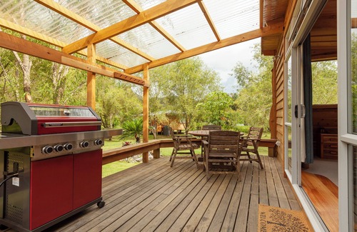 Taupo Bay Cabin | Sub tropical Retreat Paradise, access to Infra Red Sauna