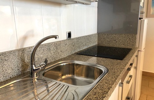Malaga Apartment | SUITABLE. 1st BEACH LINE. AT STREET LEVEL. 2 BEDROOMS/4 PEOPLE. WIFI AND SATELLITE.