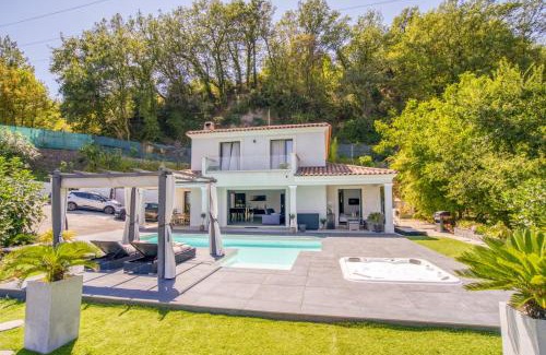 Gattieres House | SUITE 20m2 DANS VILLA PISCINE JACUZZI