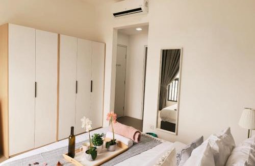 Jinjang Apartment | Suite Enesta Kepong MRT Linked 3BR by Luvit Stay