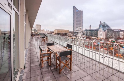 Zentrum Apartment | Suite L, ca. 40qm, 1 Wohn-/Schlafraum, Terrasse, für 4 Personen