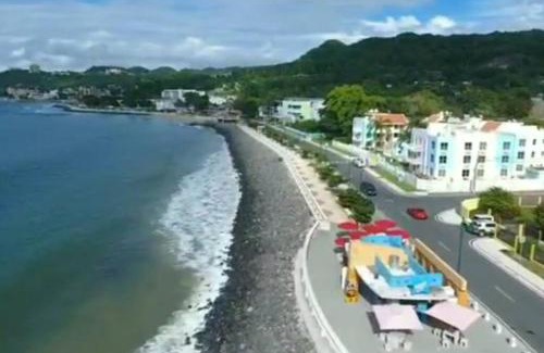 Aguadilla Pueblo Apartment | Summer all year! Oceanfront with Pool A/C