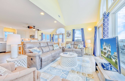 Wind Over Waves House | SUMMER SAVINGS - Semi-Oceanfront w/Private Pool, Tiki Bar, Hot Tub & Game Room