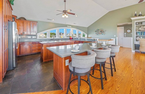 Wind Over Waves House | SUMMER SAVINGS - Soundfront Home w/Pool, Hot Tub, Elevator, Theater, Tiki Bar