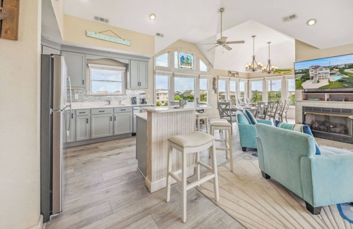 Wind Over Waves House | SUMMER SAVINGS - Soundside Dog Friendly Home with Pool, Hot Tub, and Game Room