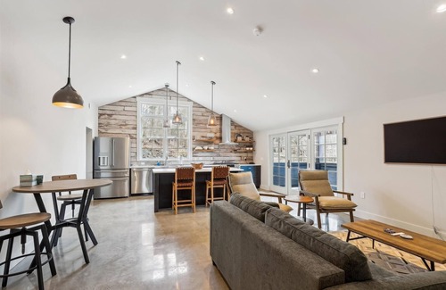 Stowe Area Apartment | Sundown at the Pony Shed: new 1 br, fireplace, deck!