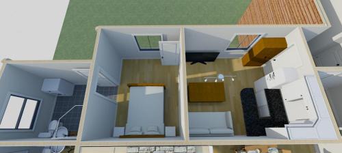 Saarde Apartment | Sunny 2-room apartment with king size bed