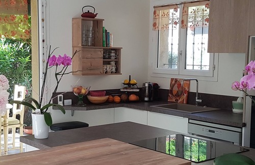 Saint-Jacques House | Sunny, quiet villa with spa, beautiful garden, barbecue, table tennis