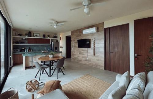 Isla Holbox Apartment | Sunset 2BR Apartment Steps from the Beach with Ocean View