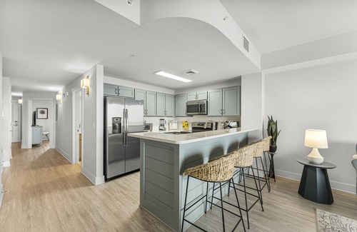 Panama City Beach Condo | Sunset and Gulf View - Bunk Beds - Private Beach Access -