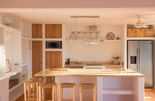Cala Comte Villa | Sunset Villa with pool & sea views.