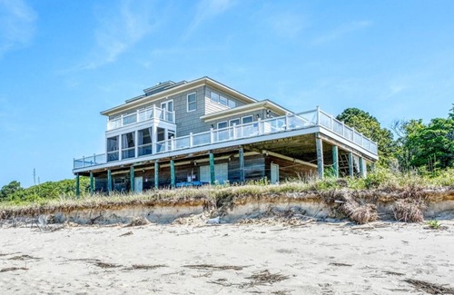 Cape Charles House | Sunset Serenity: 3500 sqft Waterfront Oasis On Private Beach - Sleeps 16