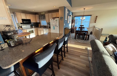 Nags Head House | Sunset Views of Roanoke Sound from Beach House.