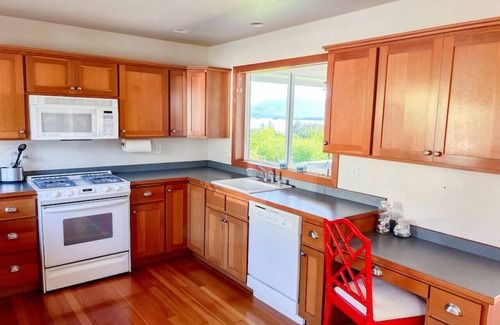 Lummi Island House | Sunset, Water Views with Hot Tub, Large Deck, and Privacy